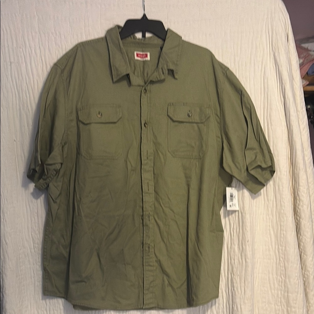 Olive Green Men's Shirt